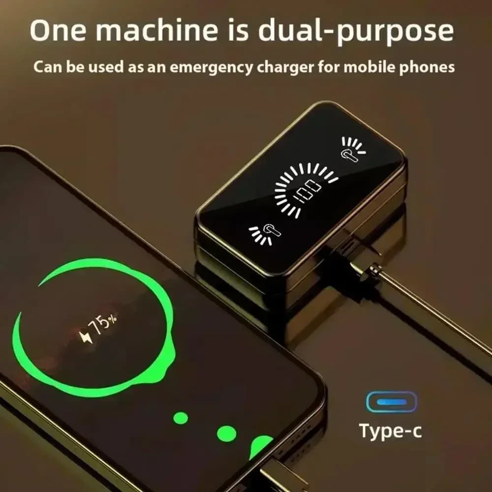 سماعات أذن لاسلكية TWS S20 مع التحكم باللمس - متوافقة مع Bluetooth 5.3 - 4