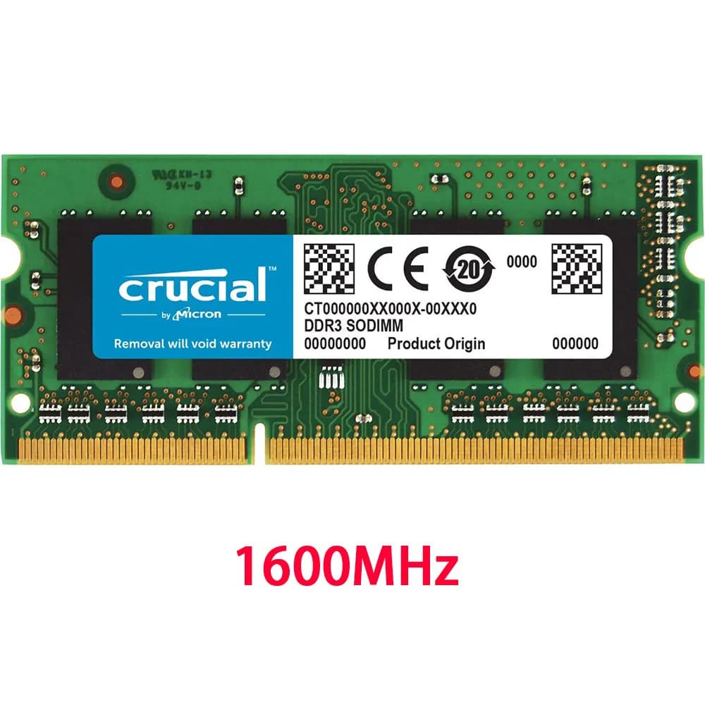 Crucial DDR3 DDR3L Laptop Memory RAM 8GB 1600MHz 8GB 1866MHz PC3-12800 PC3L-12800 14900 Notebook 1.5V/1.35V SODIMM For Intel&AMD - 5