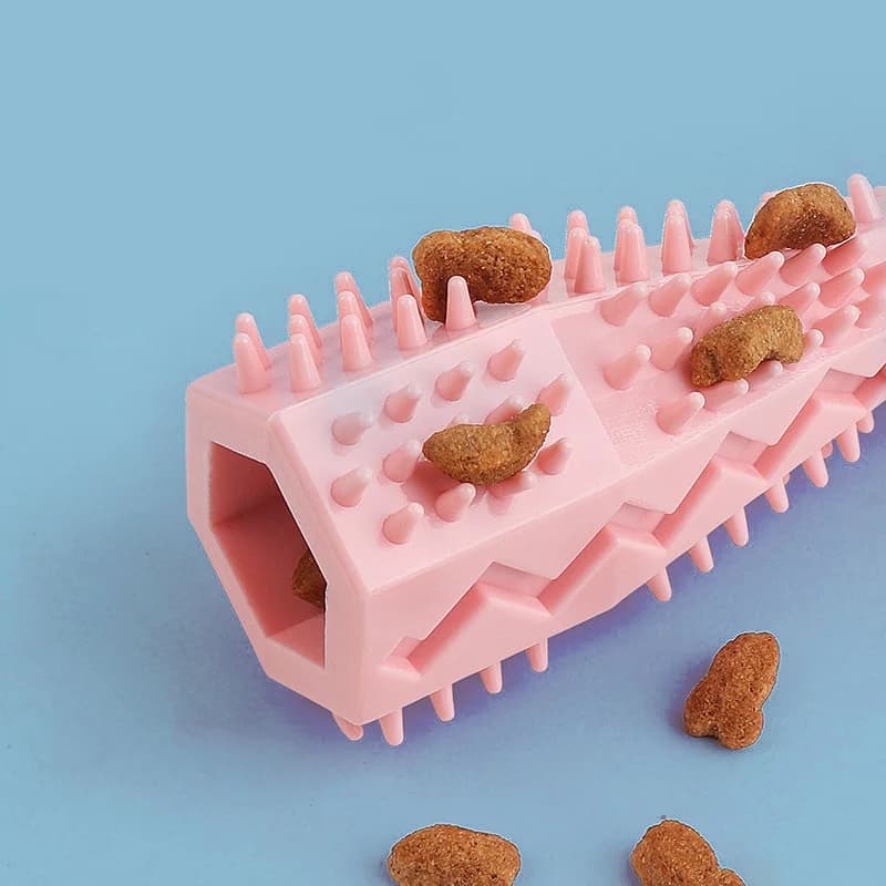 لعبة تسنين للكلاب، عصا مضغ مقاومة للعض، لعبة طعام مقاومة للتسرب، عصا تنظيف عضاضة للحيوانات الأليفة - 4