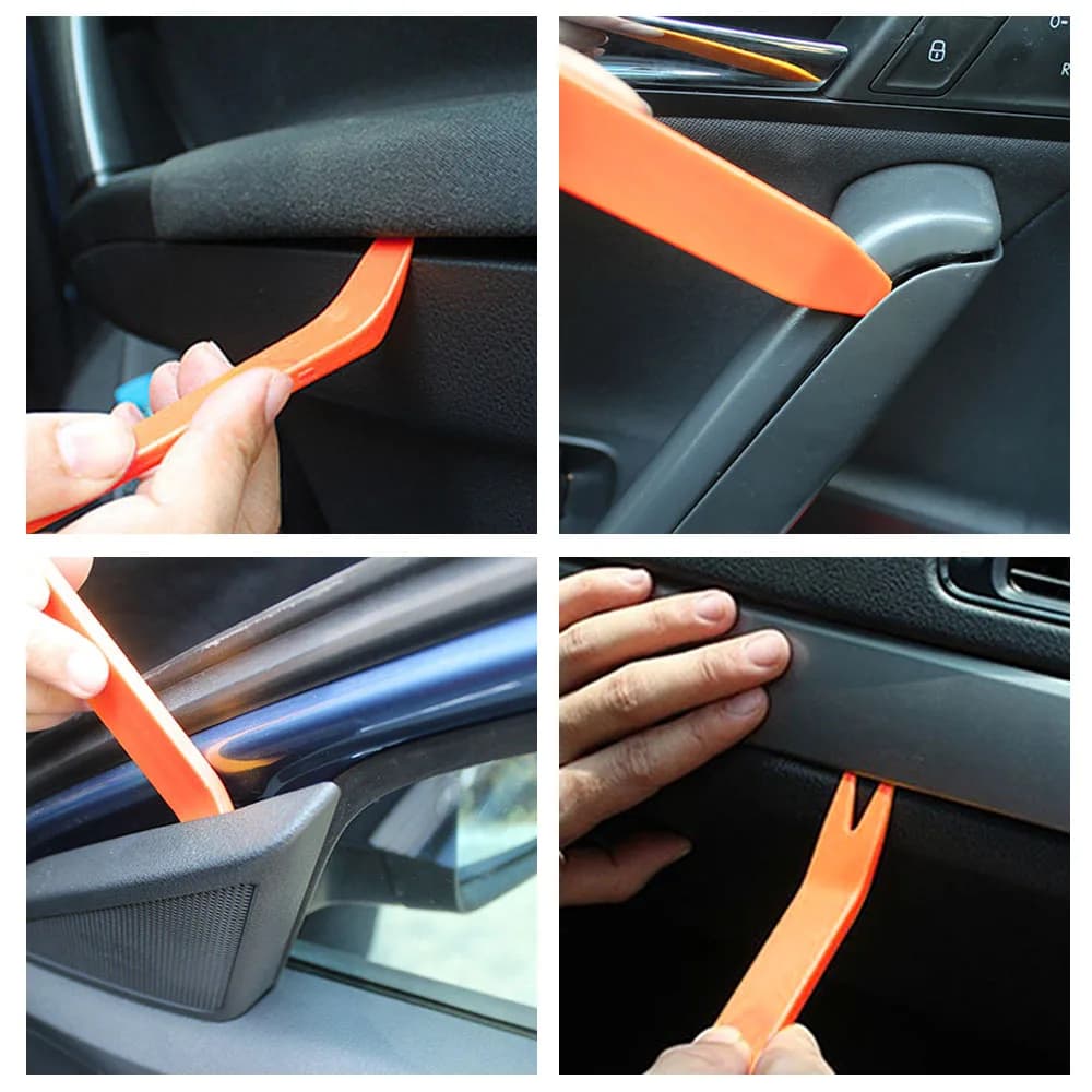 4pcs/Set Portable Car Panel Removal Tool Kit Nail Puller Radio Audio Door Pry Repair Clip Trim Dash Removal Installer Hand Tool - 3