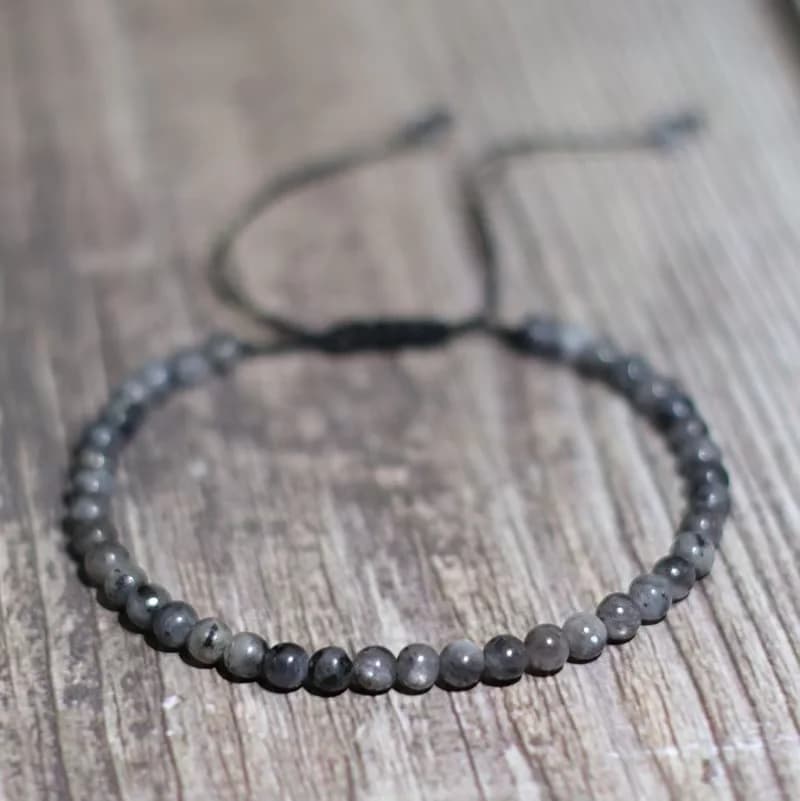 Fashion 4mm Natural Stone Bracelet Men Women Handmade Braided Adjustable Braclet Small Tiger Eyes Howlite Agates Beads Braslet - 5