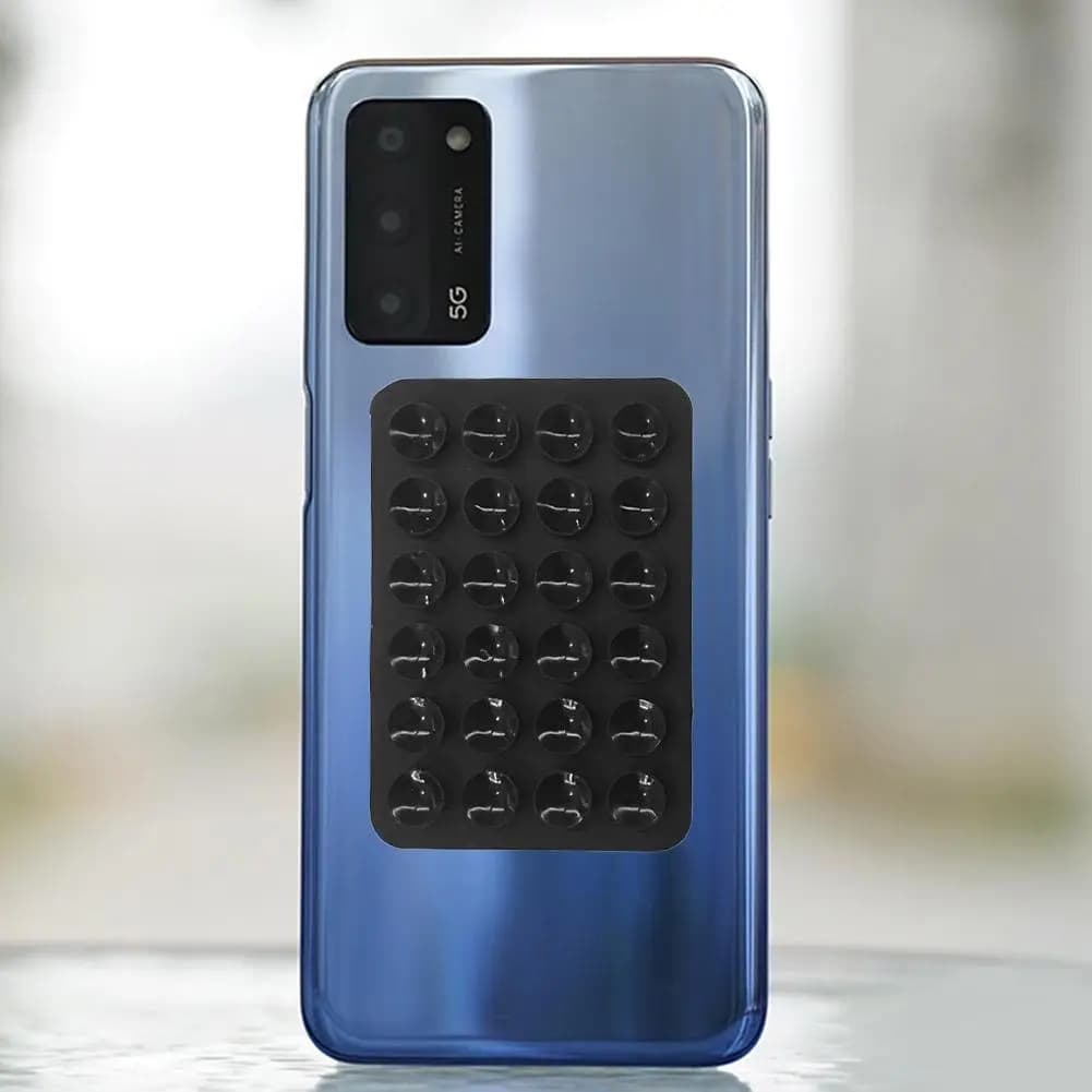 وسادة شفط مزدوجة الجانب من السيليكون للهاتف المحمول مع لاصق مدعوم - 5