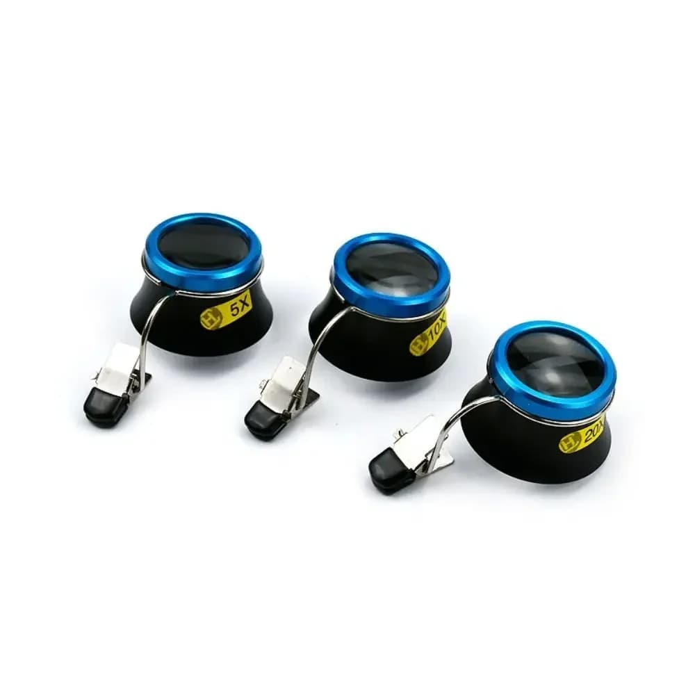 5X 10X 20X Eyeglass Magnifier Clip-On Eye Loupe Magnifying Lens Portable Eyepiece Process Operation Watchmakers Repair Tool - 6