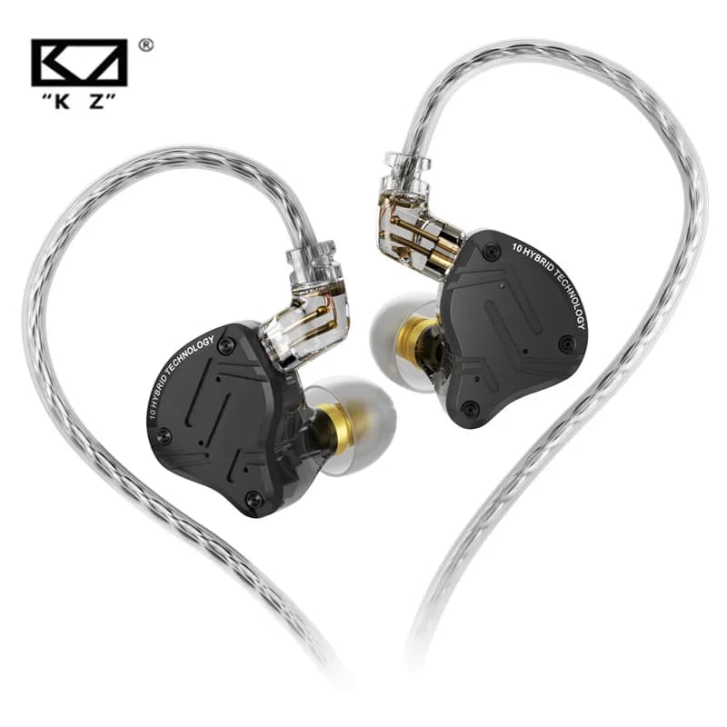 سماعات أذن هاي فاي هجين معدنية باس KZ ZS10 PRO X مع إلغاء الضوضاء للرياضة، سماعات رأس KZ ZSN PRO AS16 PRO AS12 ZSX ZEX