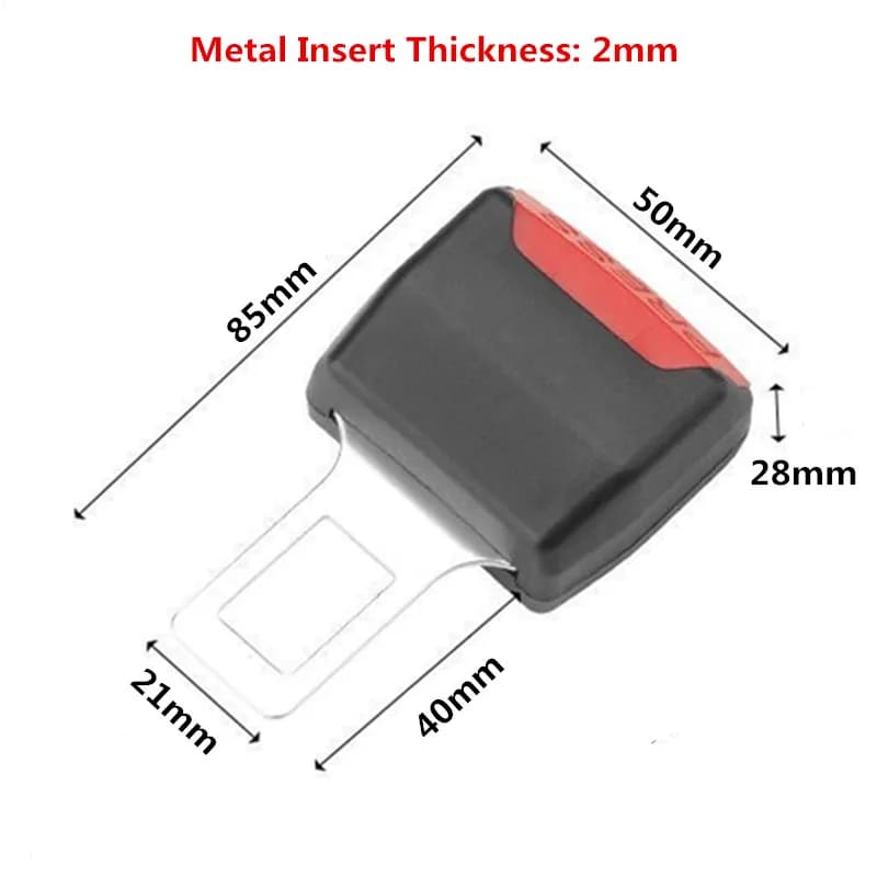 Universal Car Safety Seatbelt Extender Auto Seat Belt Extender Vehicle Thickened Insert Plug Safety Buckle Extension Accessories - 3