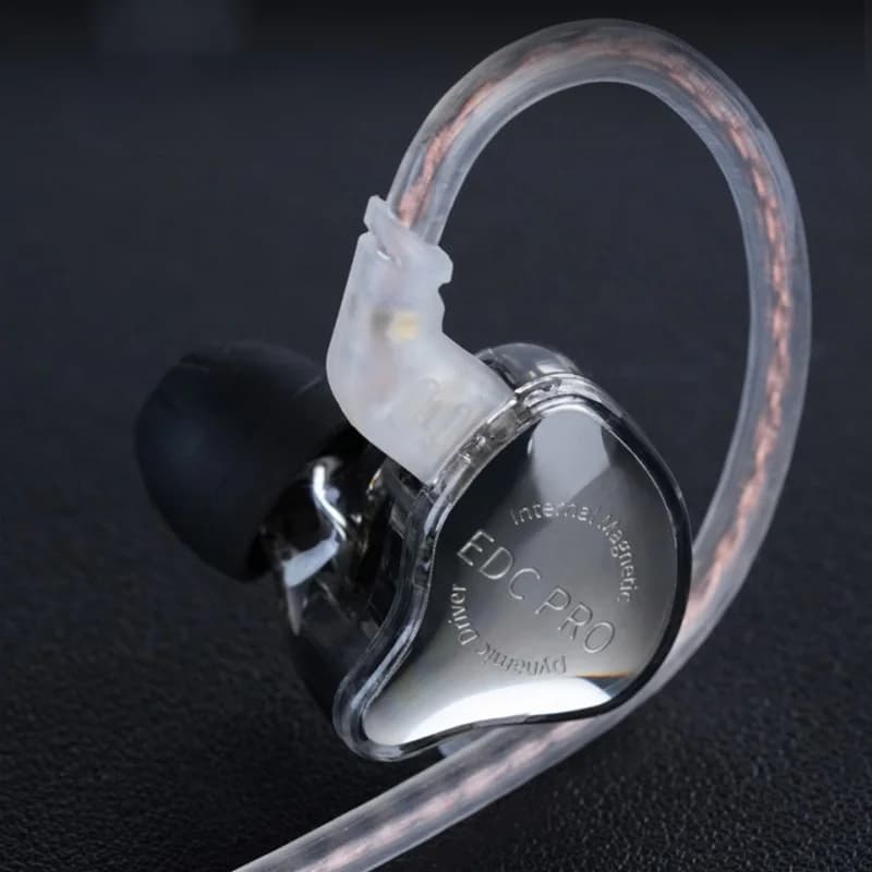 KZ EDC PRO High-Sensitivity Large Dynamic Earphone , Silver Plated Cable \ OFC Flat Cable Optional - 3