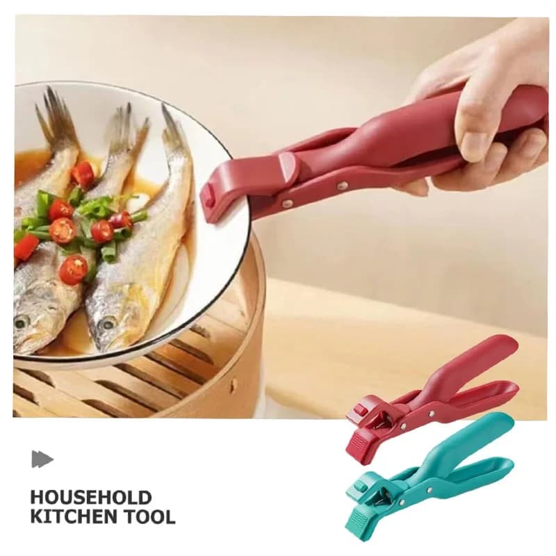 Anti-Scald Hot Plate Gripper Bowl Dish Clips Cooking Clamp Holder Silicone Anti Slip Tongs For Kitchen Dish Bowls Plates - 5