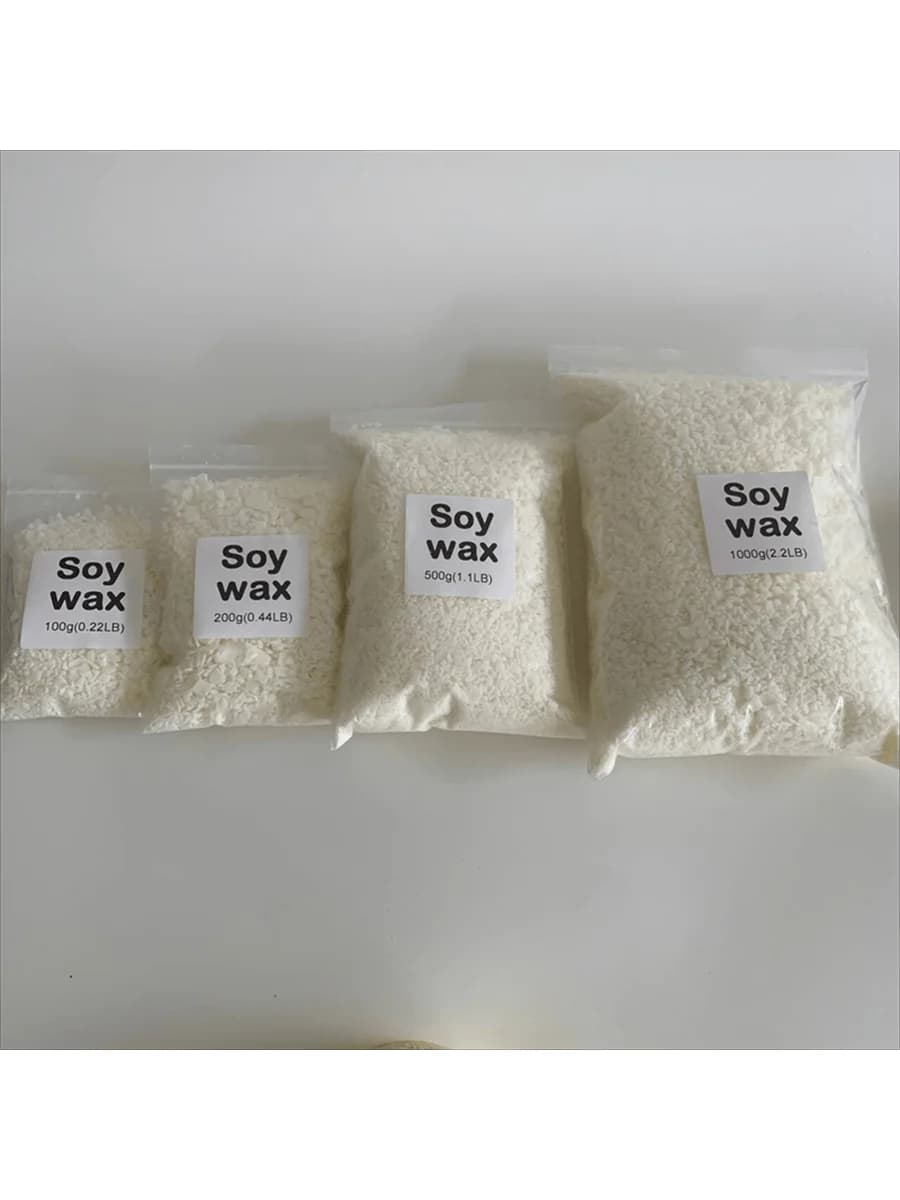 50g-1000g 100% natural Soy Wax Paraffin Material Pre-Soy Wax-Core natural soy wax blocks for homemade candles high quality - 5