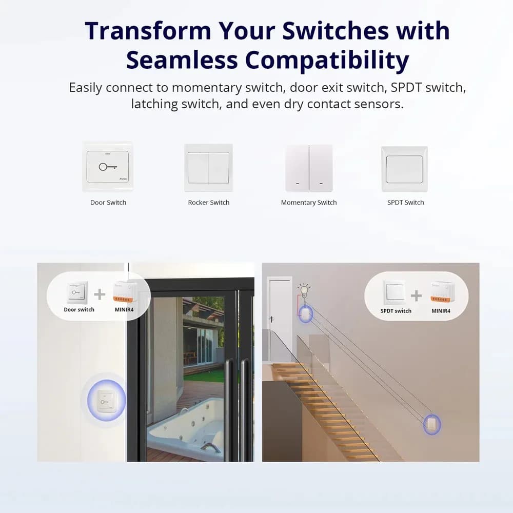 Sonoff Mini R4 Extreme Sonoff Minir4 Mini Sonoff R4 Two-Way Control Smart Home Works with Alexa Google Home Yandex Alice - 4