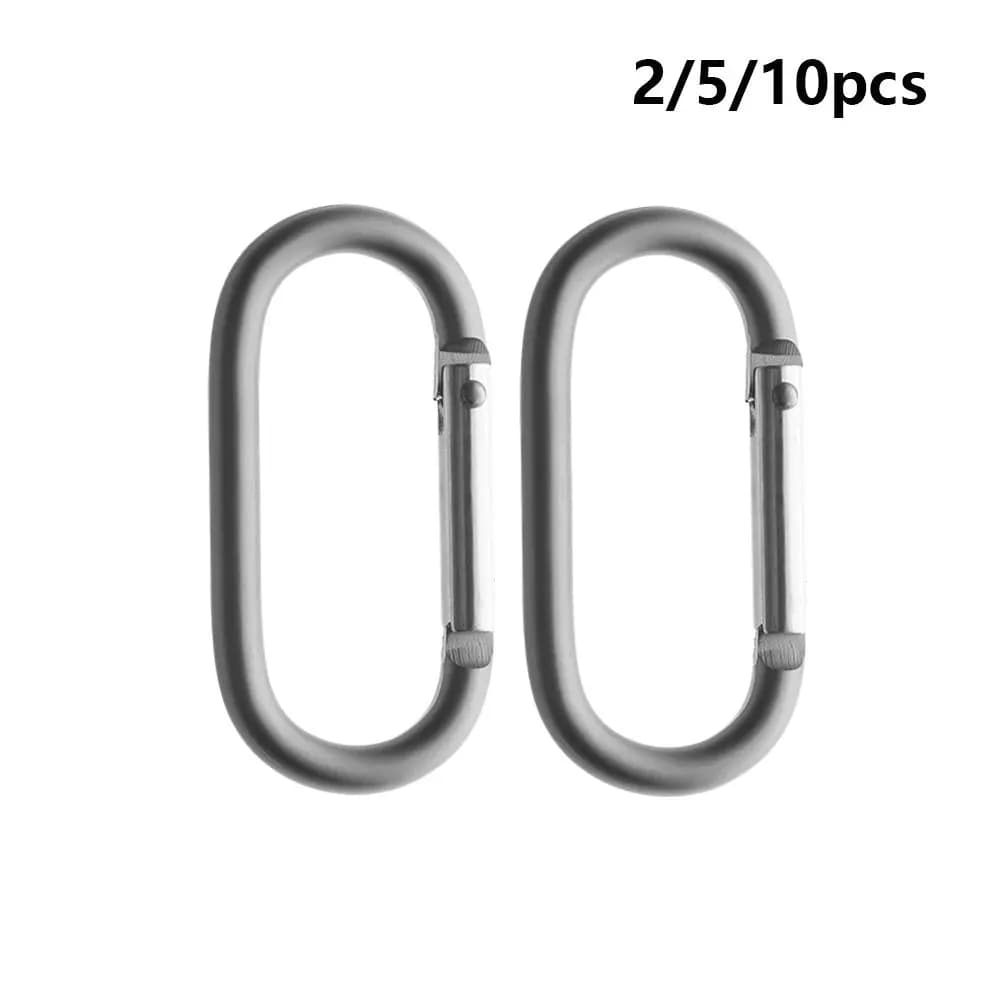 2/5/10pcs Survival Gear Camping Hiking Outdoor tool Camp Mountaineering Hook Buckle Keychain Travel Kit Climing Carabiner - 5