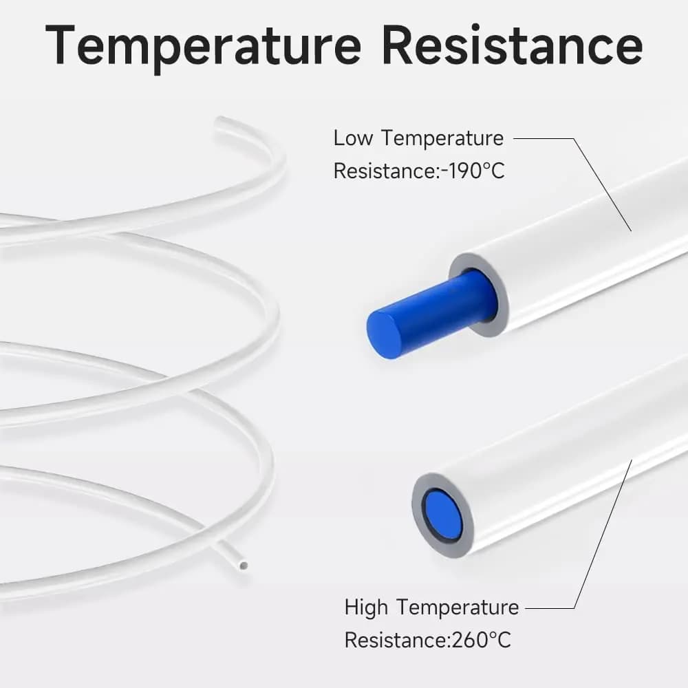 أنابيب PTFE من كرياليتي لطابعة 3D، 1 متر/2 متر، ترقيات لأنابيب Bowden، متوافقة مع خيط 1.75mm وسلسلة Ender CR - 6