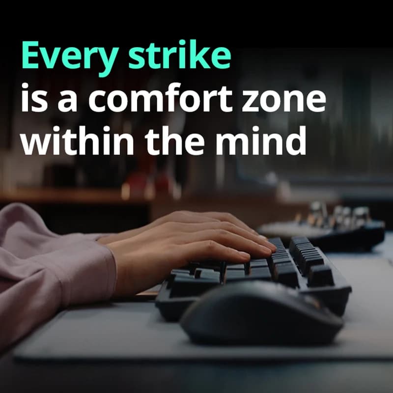 لوحة مفاتيح Logitech K848 الميكانيكية السلكية، غطاء عازل، مفاتيح قابلة للتبديل السريع 97 مفتاح، إضاءة خلفية بيضاء، لوحة مفاتيح للألعاب والمكتب - 2