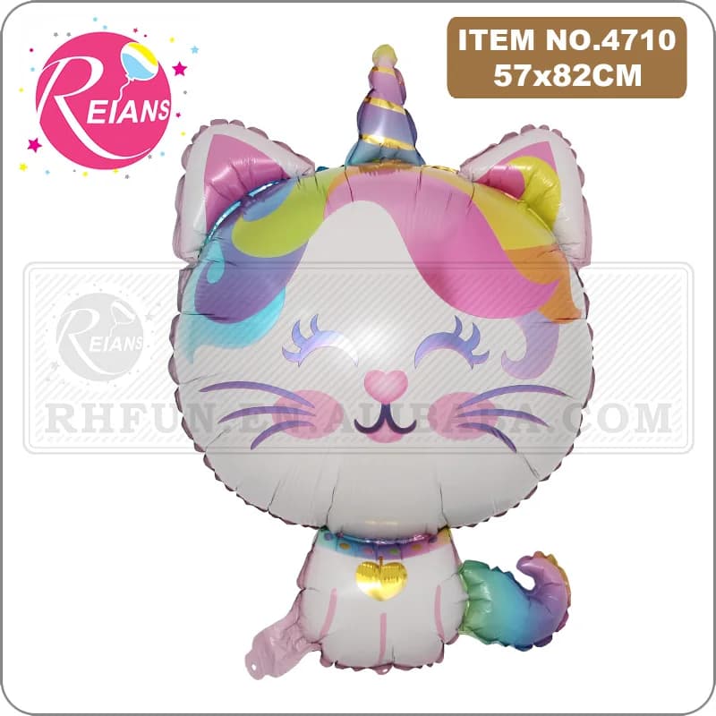 Wedding Decoration Eyelash Unicorn Cat whale Foil Ballon Happy Birthday Party decoration inflatable Balloon baby shower Toy - 4