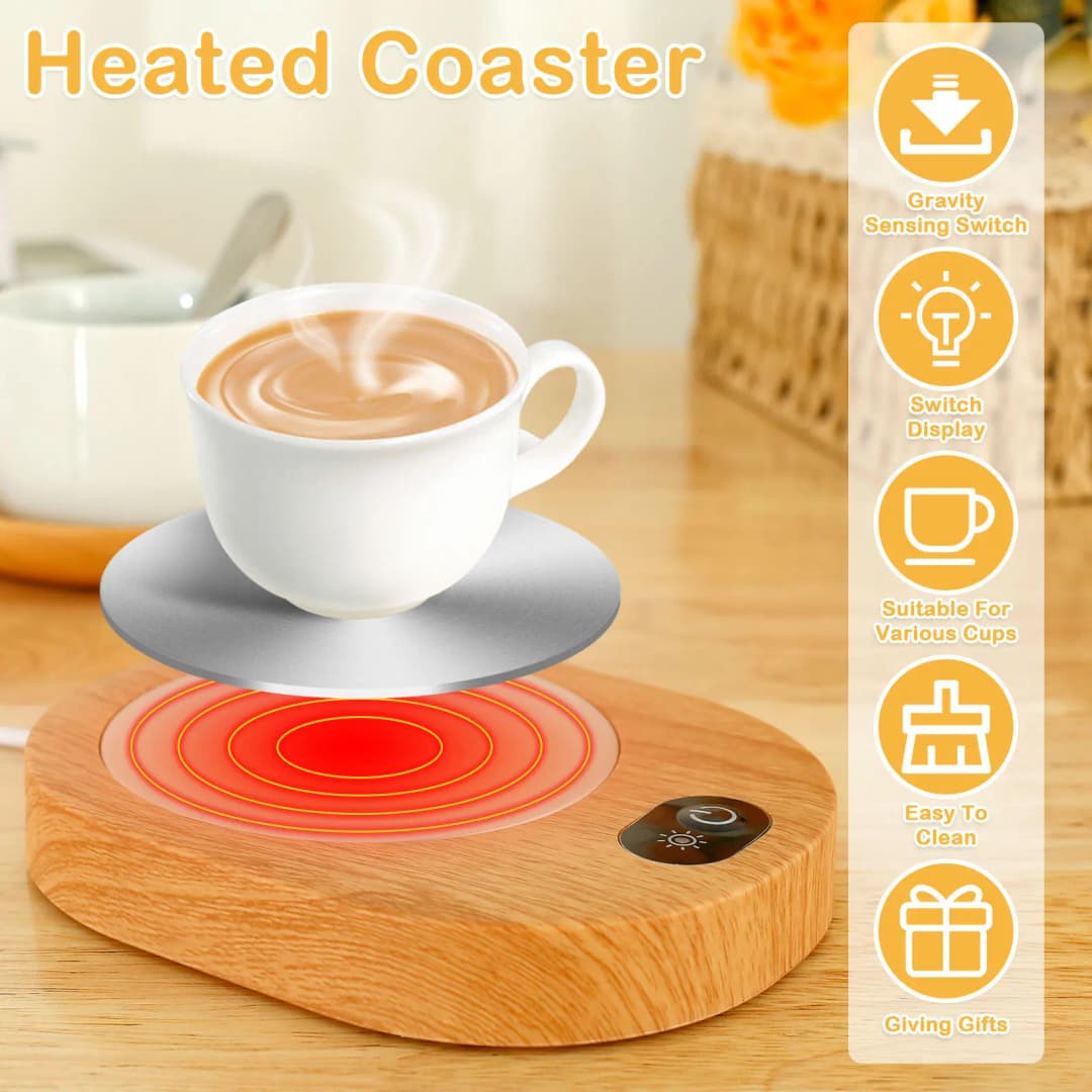 Electric Heater Cup Mug Warmer Coffee Mug USB Mug Warmer Heater Warm Mat Constant Temperature Coaster For Home Office Gifts - 3