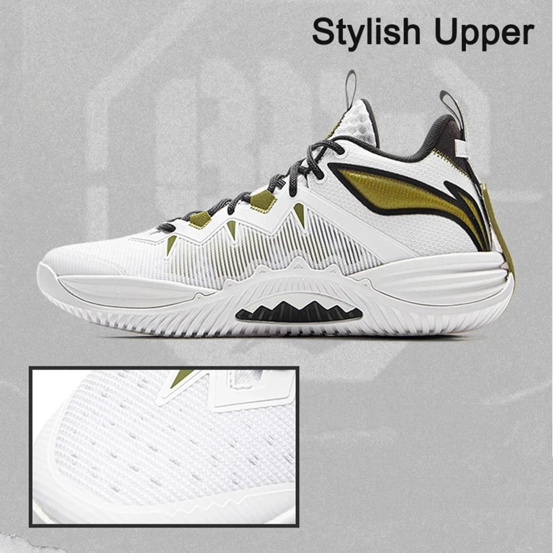 أحذية كرة سلة خارجية للرجال من لي نينغ موديل بادفايف ستورم 2025 مع تقنية بوم للتخفيف وتصميم تاف أو إس القابل للارتداء - حذاء رياضي من لي نينغ ABFV017 - 4