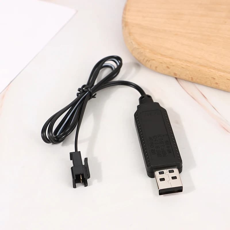 كابل شاحن USB ل 3.7 فولت شاحن بطارية ليثيوم SM-2P إلى الأمام RC سيارة أجزاء الطائرات أجهزة الاستقبال عن بعد لعبة الطائرات الملحقات - 3