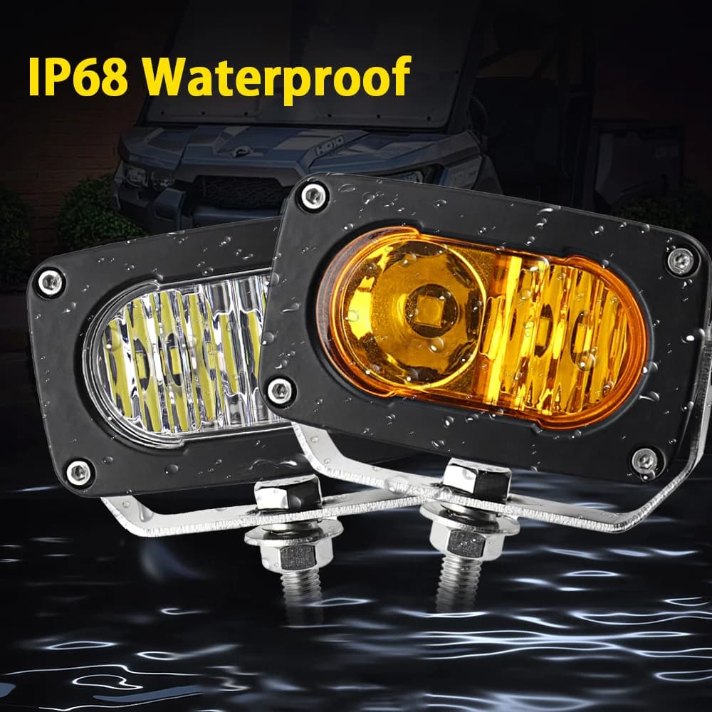 Led Pods Work Light for Car Motorcycle Off road SUV UTV Truck Boat Auxiliary Driving Ligthing Worklight Fog Bulbs 20W 2000LM - 5