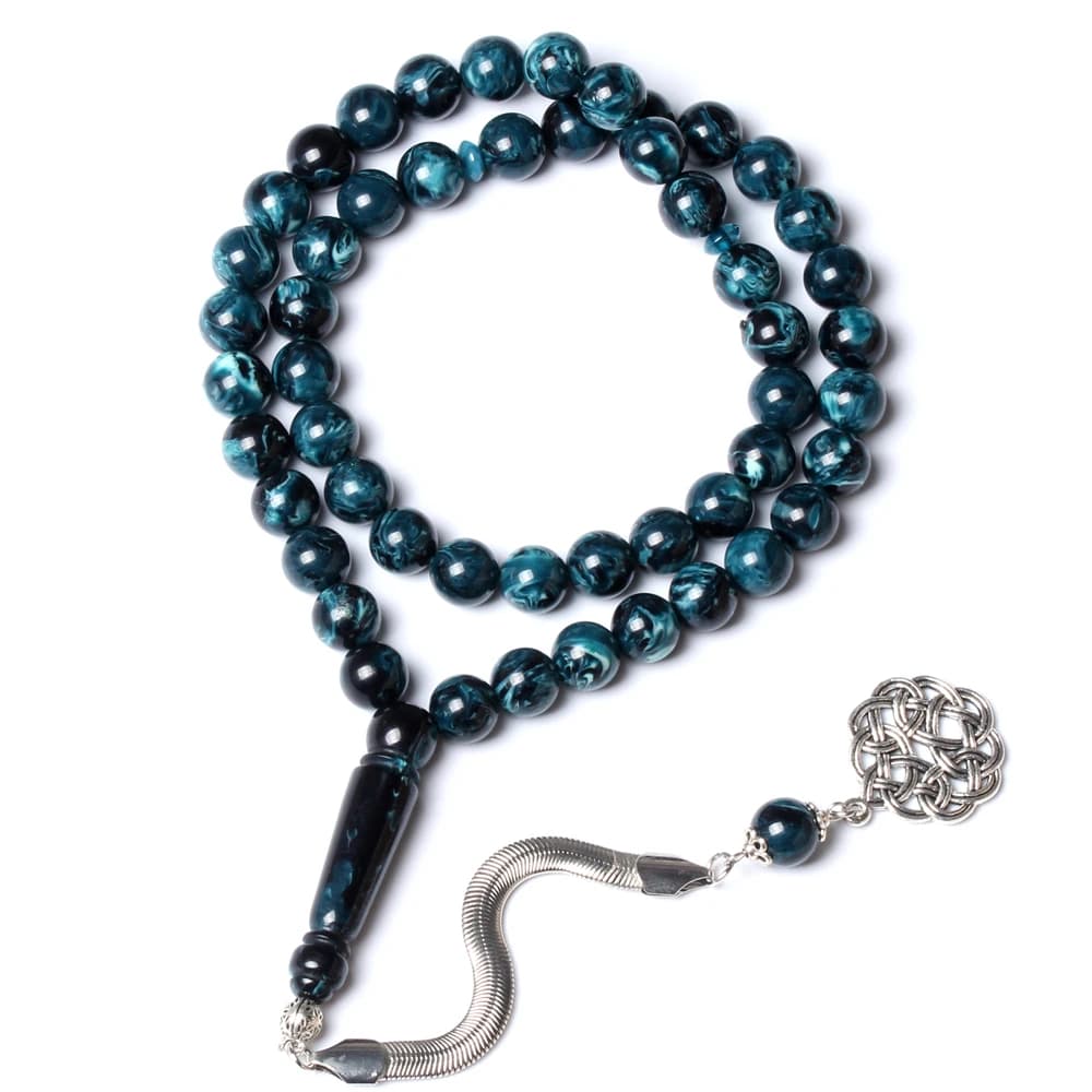 Tasbih الاصطناعي العنبر الراتنج مسلم حبة المسبحة misbaha عيد هدية الإسلامية مسبحة التركية مجوهرات 33 سبحة صلاة سوار - 2