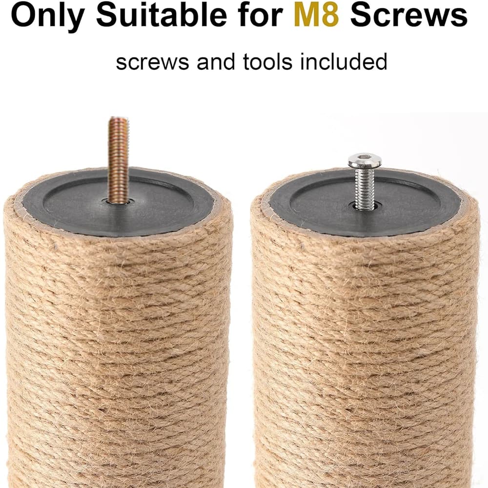 عمود خدش قطط 2 قطعة، إكسسوارات DIY لإطار تسلق القطط، مناسب لإطار تسلق القطط أو استبدال القديم والتالف - 2