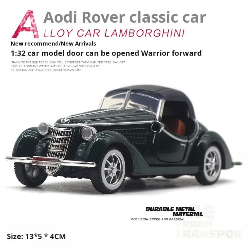 1:32 Vehicle Model Super Classic Pull Back Toy Car Educational Collection Door Open Car Model Gift Gift Car for Audi - 4
