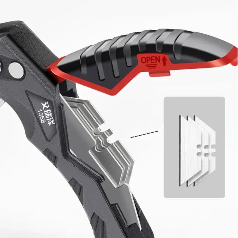 Art Knife Heavy-duty All Steel Thick Durable And Sturdy Folding Knife Cable Stripping Knife Wallpaper Knife - 4