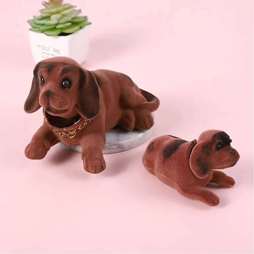 Car Ornaments Shaking Head Dog Doll Car Dashboard Toys Cute Nodding Puppy Auto Interior Accessories Auto Decor Kids Gift - 2