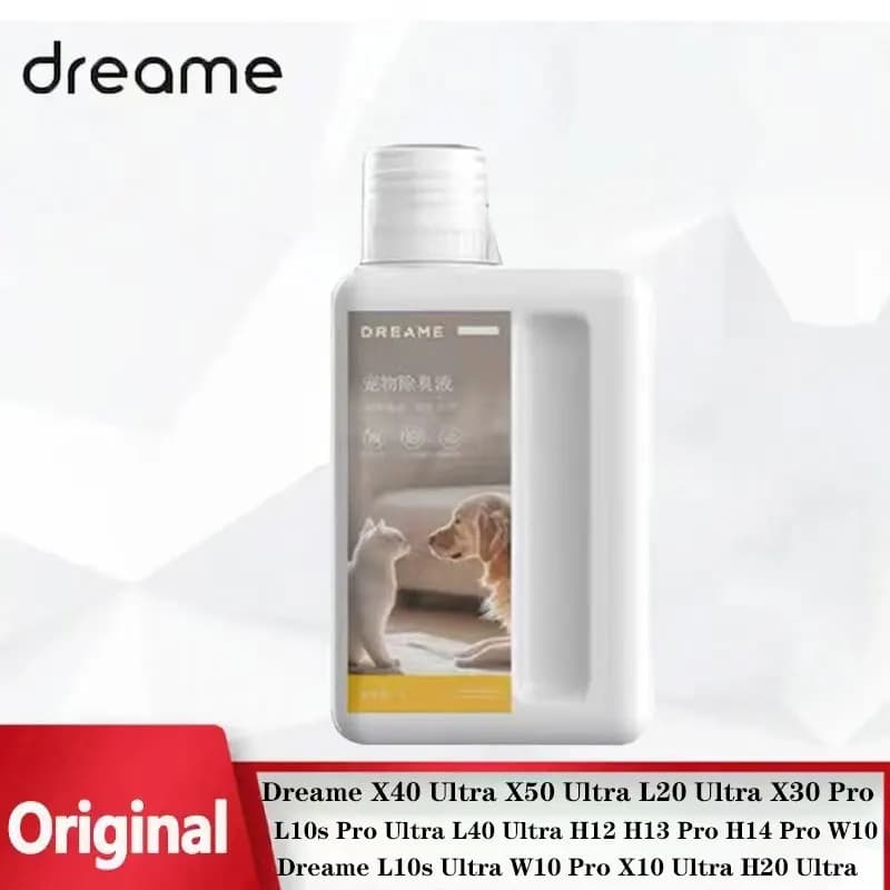 Original Dreame L40 Ultra /X50 Ultra /L10s Ultra /L50 ultra Pet Deodorization and Sterilization Cleaning Liquid Parts and 1L