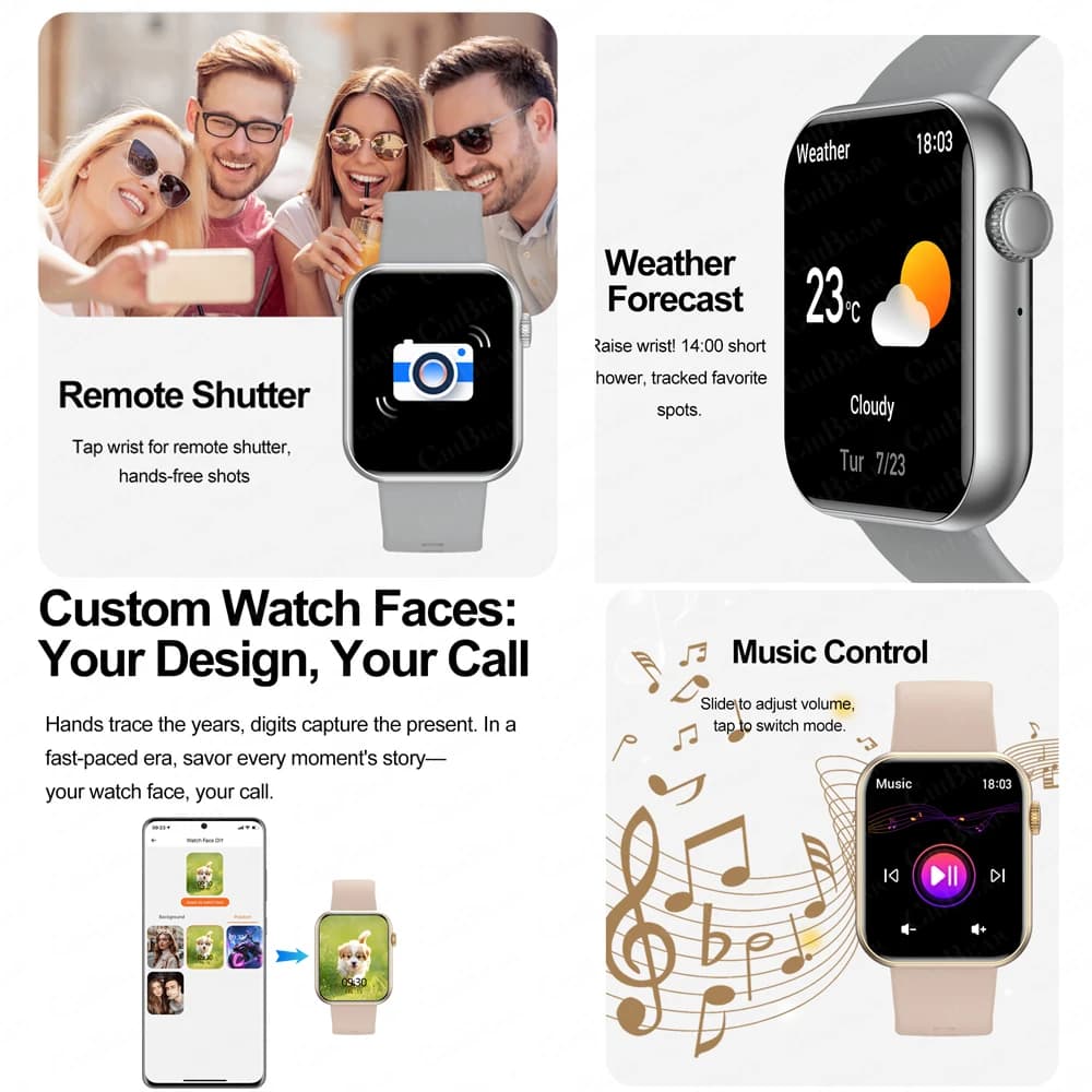 2025 New Sports Smart Watch Men Full Touch Screen Heart Rate Bluetooth Call 1.9 inch AI Voice IP68 Waterproof Smartwatch Women - 6