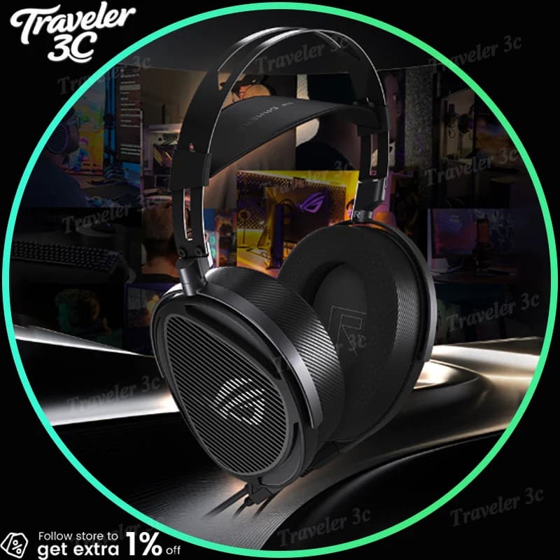 Asus ROG Kithara Limited Edition Headphones Open Back Over Ear Planar Magnetic Wired Headphones 100mm Diaphragm Unit Laptop