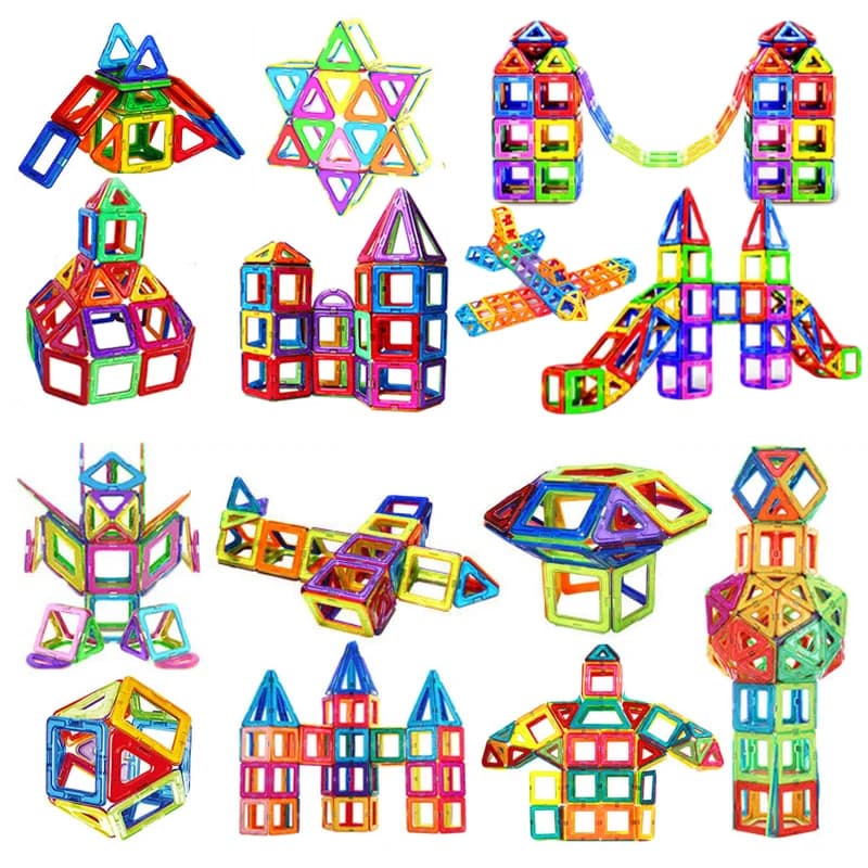 Magnetic Building Blocks Big Size and Mini Size DIY Magnets Toys for Kids Designer Construction Set Gifts for Children Toys - 6