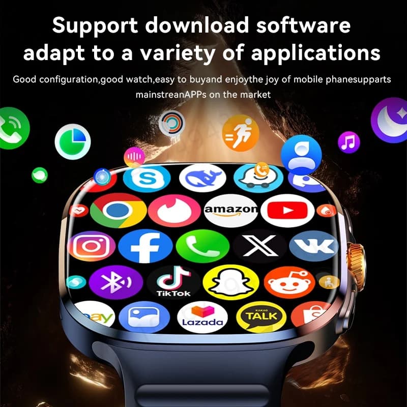 M99 Smartwatch 5G With 2.4inch Amoled Screen 900W Rotating Camera WIFI GPS Position Compass NFC Bluetooth Smart Watch Men Women - 4