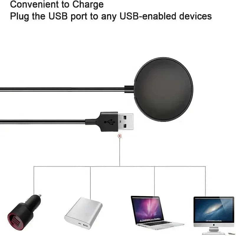 Magnetic Watch Wireless Charger For Samsung Galaxy Watch 8/7/6/5pro/5/4/3 Active 2 Portable USB Cable Fast Charging Dock Station - 5