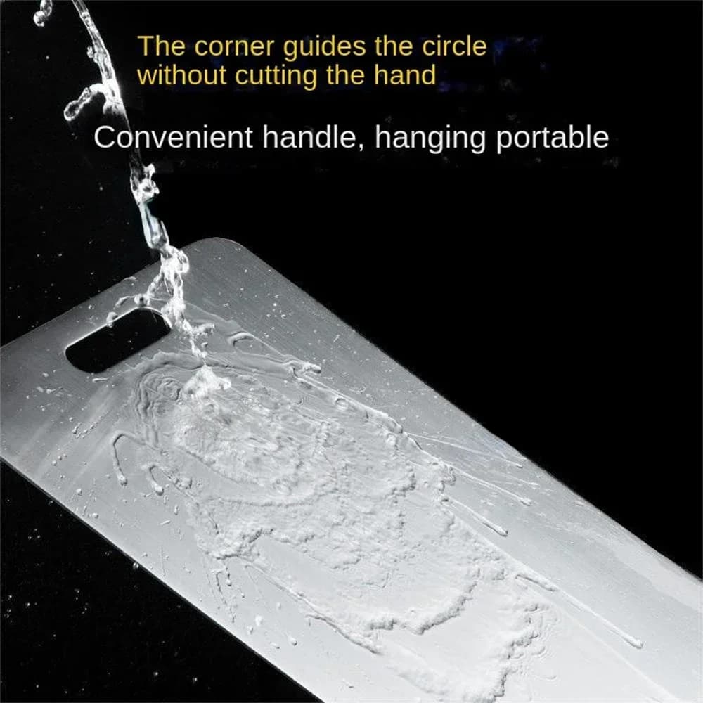 Stainless Steel Thickened Cutting Board Antibacterial Mildew-proof Kneading Dough Board Kitchen Fruit vegetable Cutting Board - 5