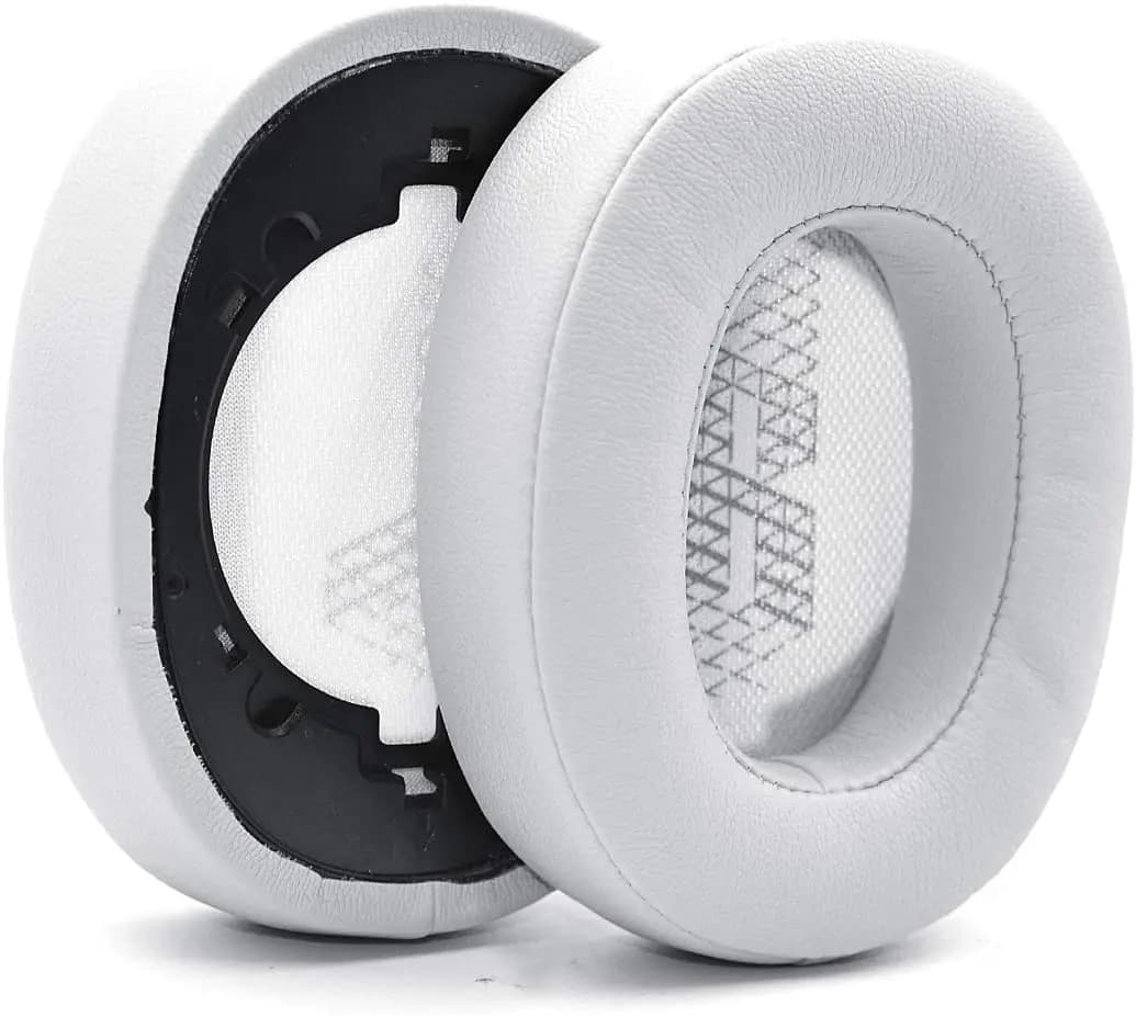 وسادات أذن استبدال من الفوم الناعم والجلد البروتيني لسماعات الرأس بلوتوث JBL LIVE500BT - متوافقة مع JBL Live 500BT - 3