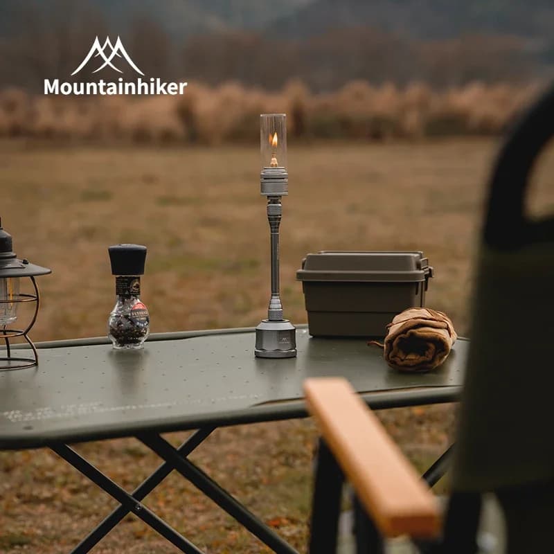 MOUNTAINHIKER Outdoor Gas Light Set Picnic Camping Retro Decorative Ambience Light Creative Desktop Bedside Gas Light - 3