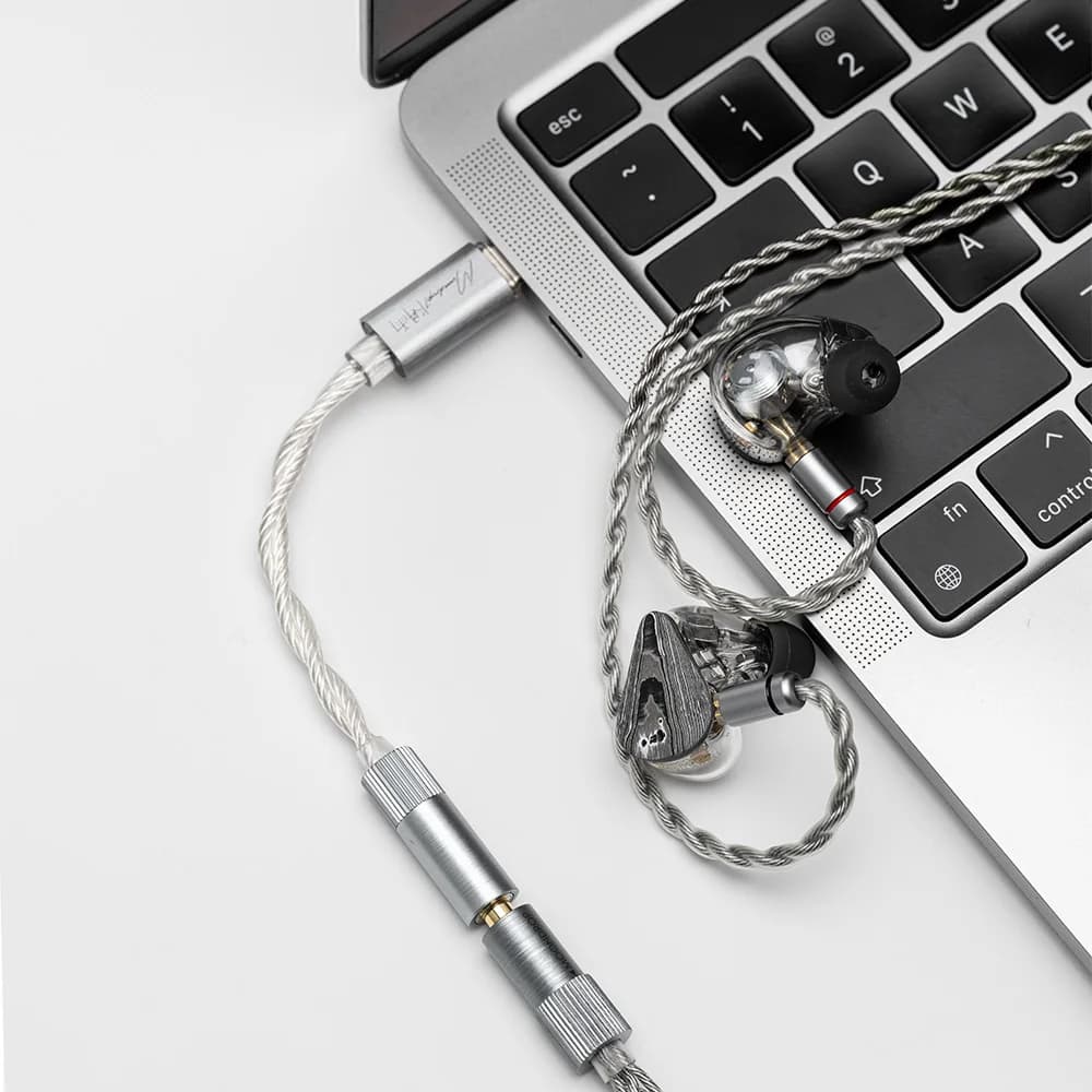محول Moondrop ECHO-A USB DAC فك التشفير المحمول - مضخم سماعات الرأس - محول TYPE C إلى 3.5 ملم للهواتف المحمولة - 4