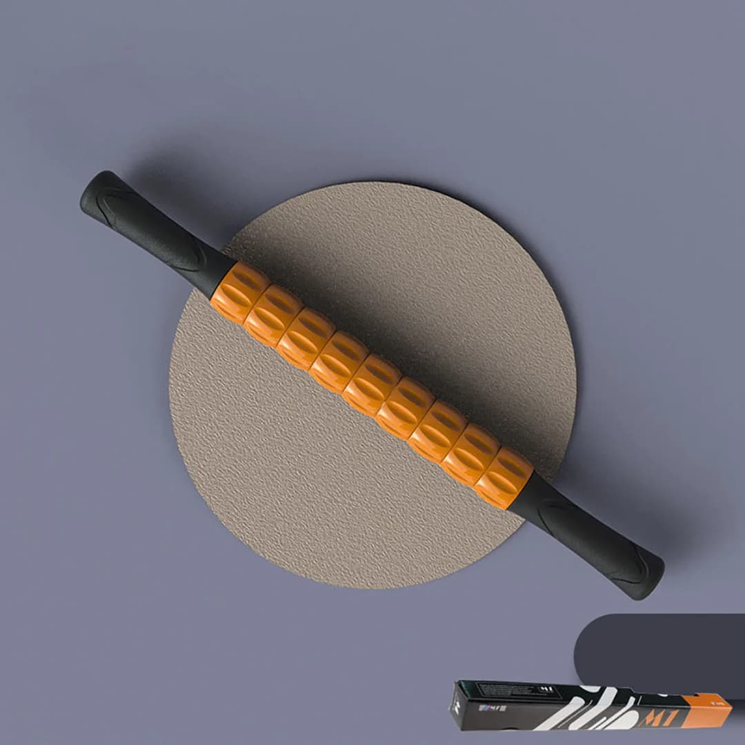 Gear Massage Stick Yoga Deep Muscle Relaxation Massage Shaft Personal Training Fascia Roller Plastic Roller Stick Shaft Fitness - 5
