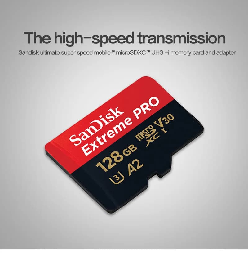 SanDisk Extreme PRO Micro SD Card 128GB 64GB 32GB 512GB 256G 400G Micro SD 1TB Flash Memory Card SD U3 4K V30 Microsd TF Cards - 5