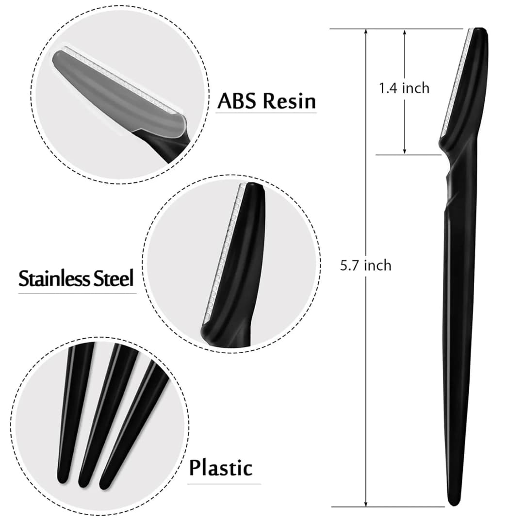 12/6PCS Lady shaver – Facial shaver for women and men – Eyebrow trimmer, shaver and skin care tool - 4