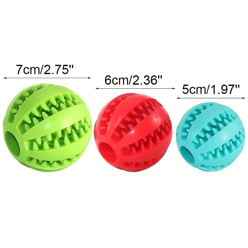 Dog Ball Toy, Dog Food-Leaking Toy, Rubber Chew Toys For Dog, Molar Toy, Pet Interactive Toy - 4