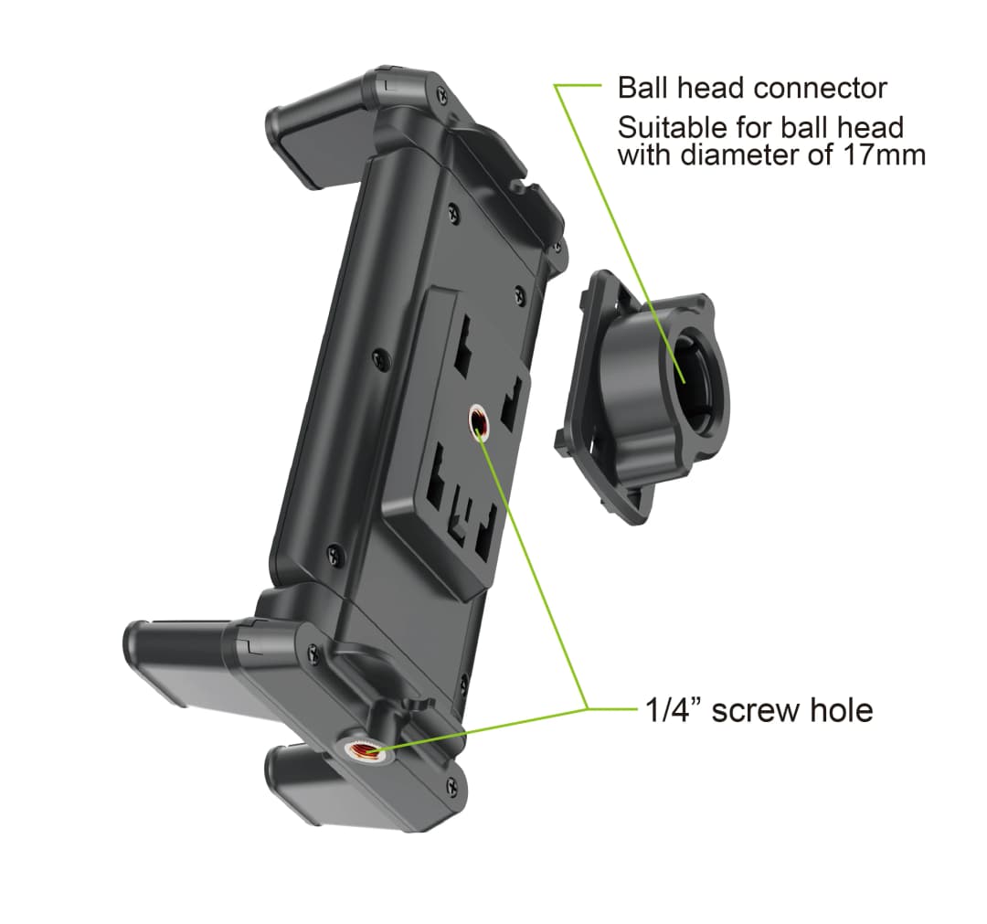 Tablet Holder Tripod Accessories for iPad Mobile Phone Universal Clip Fixer Portable Horizontal and Vertical Shooting - 5
