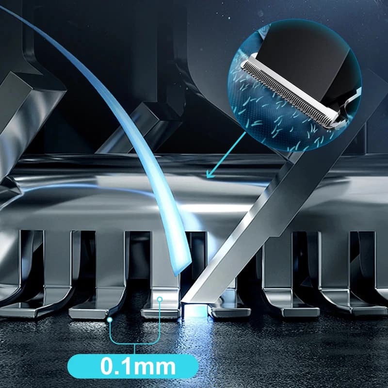 Design of adjustable cutter head with USB charging for electric hair clipper hair and beard trimming - 3