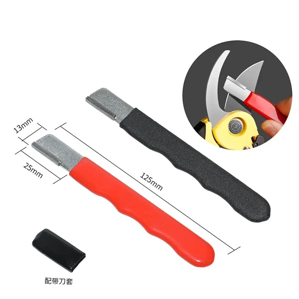 شاحذ سكاكين مطبخ احترافي بحافة دقيقة - حجر شحذ من التنجستن والسيراميك الماسي لجميع الشفرات بما في ذلك شفرات الحديقة - 6