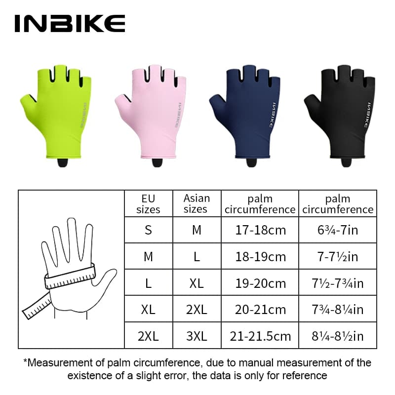 INBIKE Cycling Gloves Half Finger Summer Men Women MTB Gloves Shock-absorption Mountain Bike Sports Gloves Cycling Accessories - 6