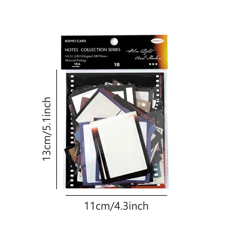 100 قطعة/الحزمة مادة ملاحظات عتيقة ورق قابل للكتابة مثالي لمجلة DIY لوازم القصاصات والقرطاسية - 6