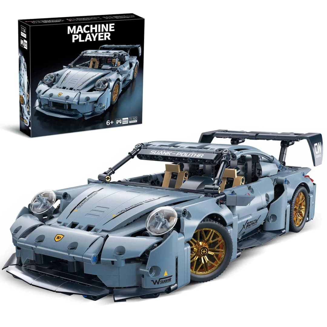 مجموعة بناء سيارة سباق رياضية TOYLINX للأولاد والبالغين، 1:14 مجموعات سيارات سباق نموذجية MOC، هدية عيد ميلاد للأولاد والأطفال