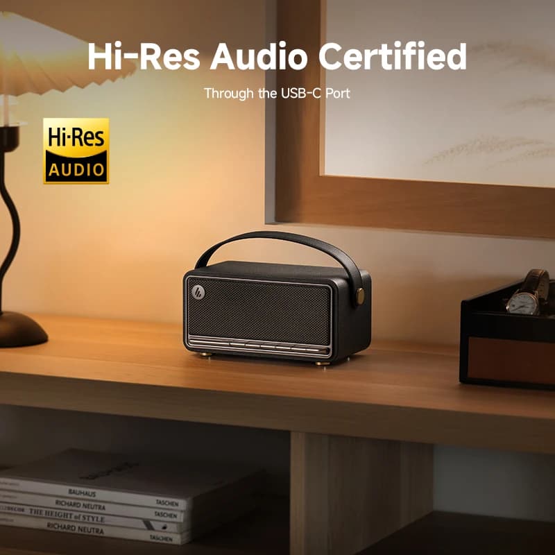 سماعة بلوتوث محمولة إديفيير إم بي 330 بلوتوث إصدار 6.0 صوت عالي الدقة مدخل يو إس بي-سي وبطاقة تي إف اقتران ستيريو 40 واط آر إم إس وقت تشغيل 19 ساعة - 4