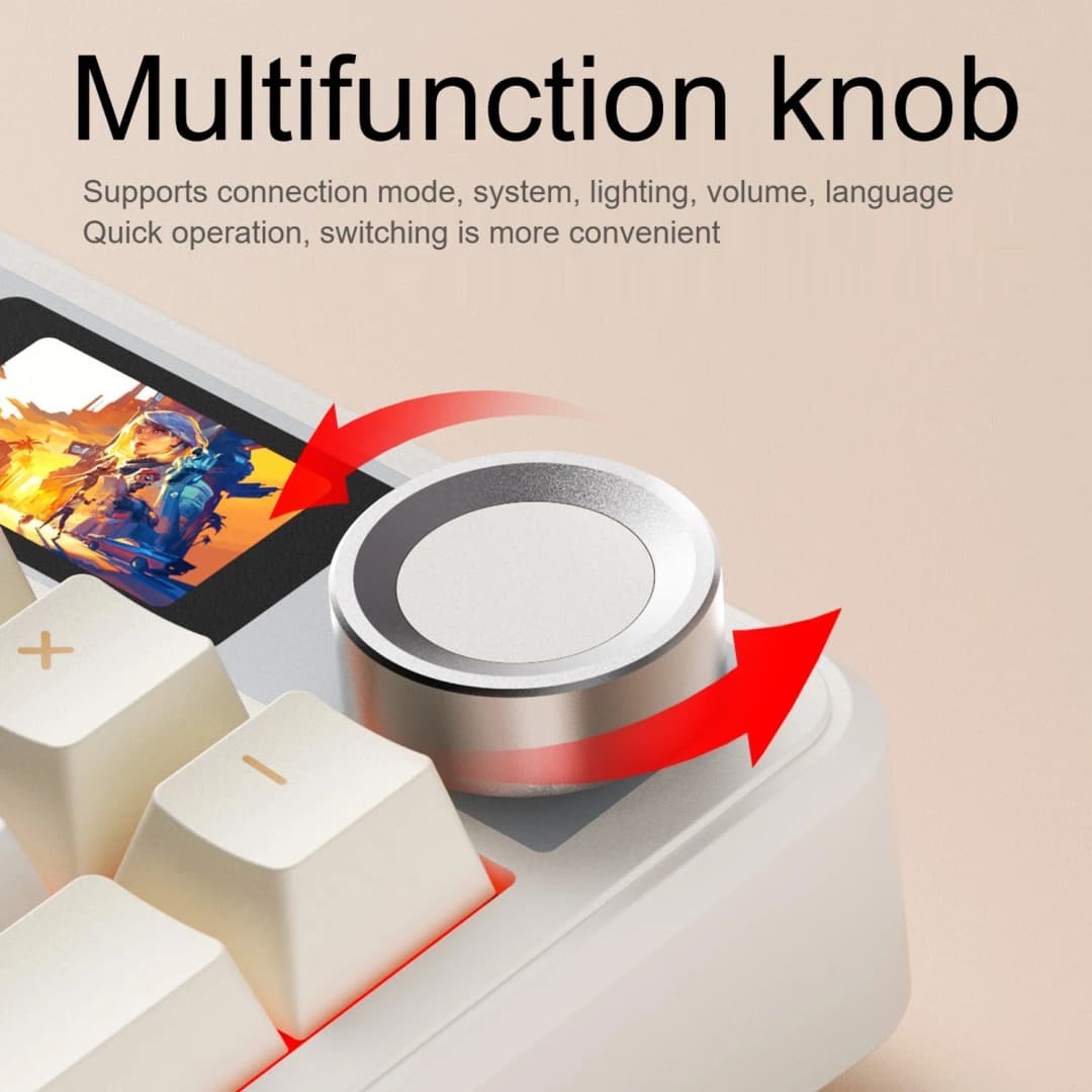 AULA F108 PRO/F108 Mechanical Keyboard Custom 100% Layout RGB Backlight Wireless Bluetooth Hifi Switch Gaming Keyboard - 3