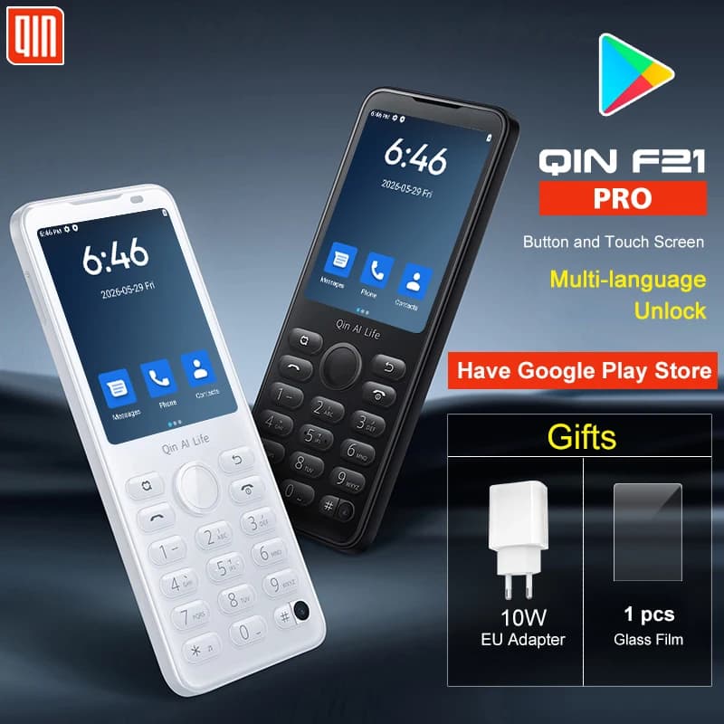 هاتف ذكي بشاشة لمس جديدة Qin F21 Pro واي فاي + 2.8 بوصة 3 جيجابايت + 32 جيجابايت / 4 جيجابايت 64 جيجابايت بلوتوث 5.0 بدقة 480*640 نسخة عالمية - 2