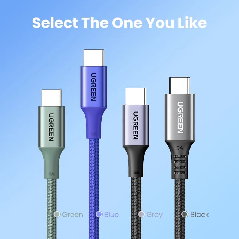 UGREEN USB-C Cable PD3.0 100W Type C to Type C for MacBook Samsung S26 iPhone 17 USB Type C Fast Charging Cable Cord QC4.0 USB C - 4